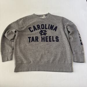 Tailgate Carolina Tar Heels Crew Neck Sweatshirt Unisex XL Heathered‎ Gray